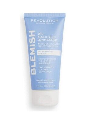 Charcoal Mask, Revolution Skincare London & 2% Salicylic Blemish 65ml A2